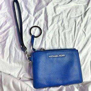 MICHAEL kors Mercer Small wristlet Key Card holder Leather Purse Wristlet Wallet